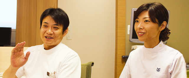 かんすいこうえんレディースクリニック 金枝貴史院長（左）と金枝麻美子副院長